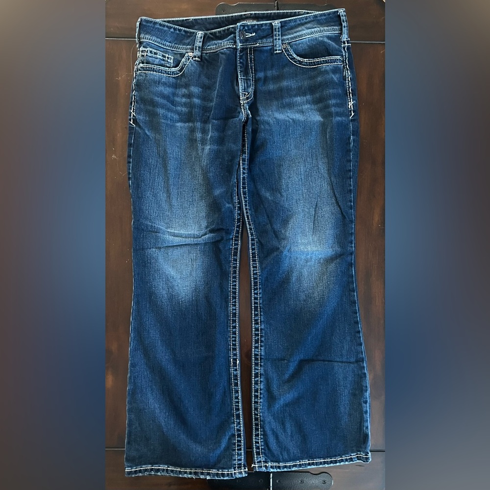 Silver Suki Mid Rise Boot Cut Jeans